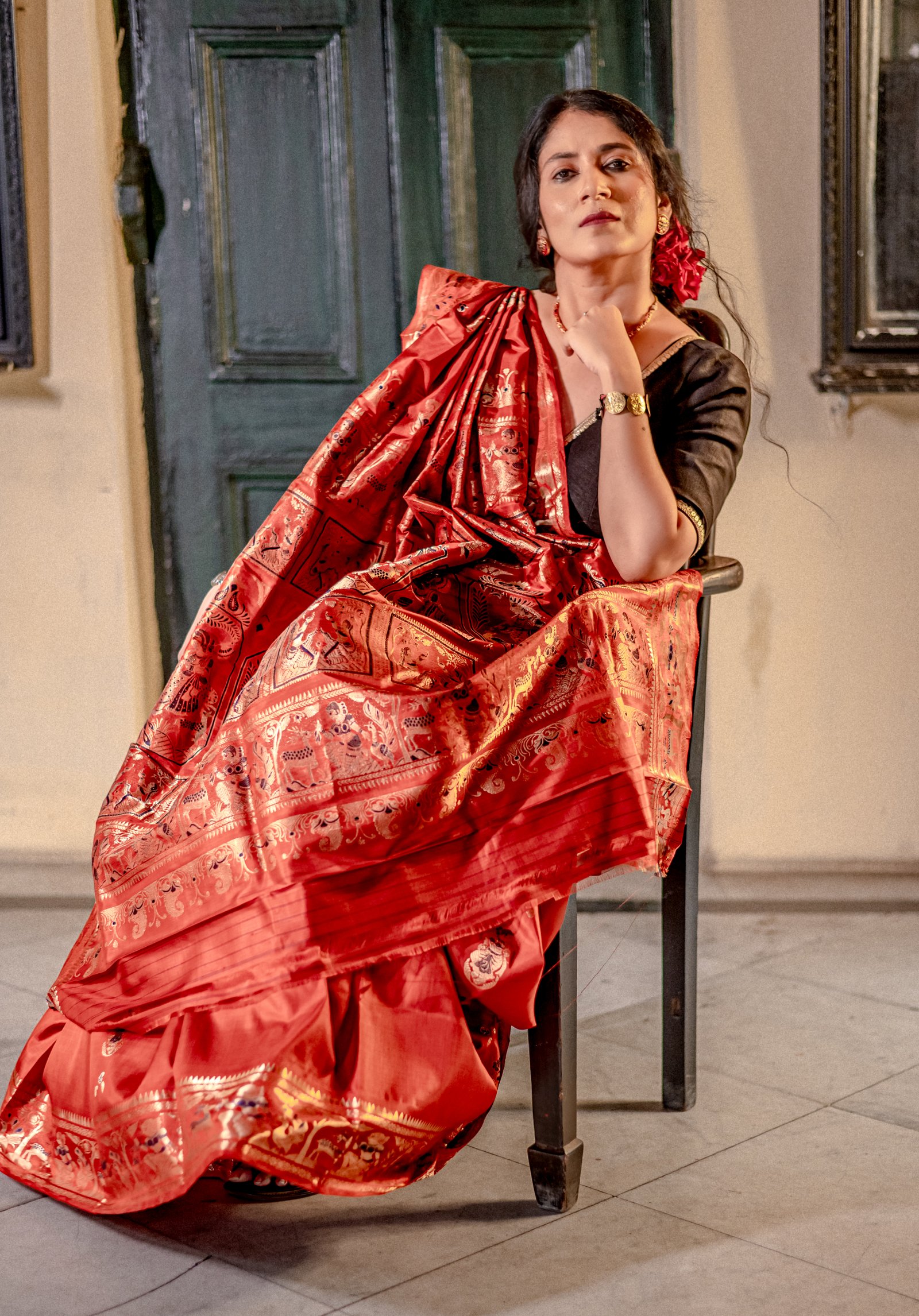 Mrittika - Premium Bishnupur Silk (Pure Handloom Swarnachuri)