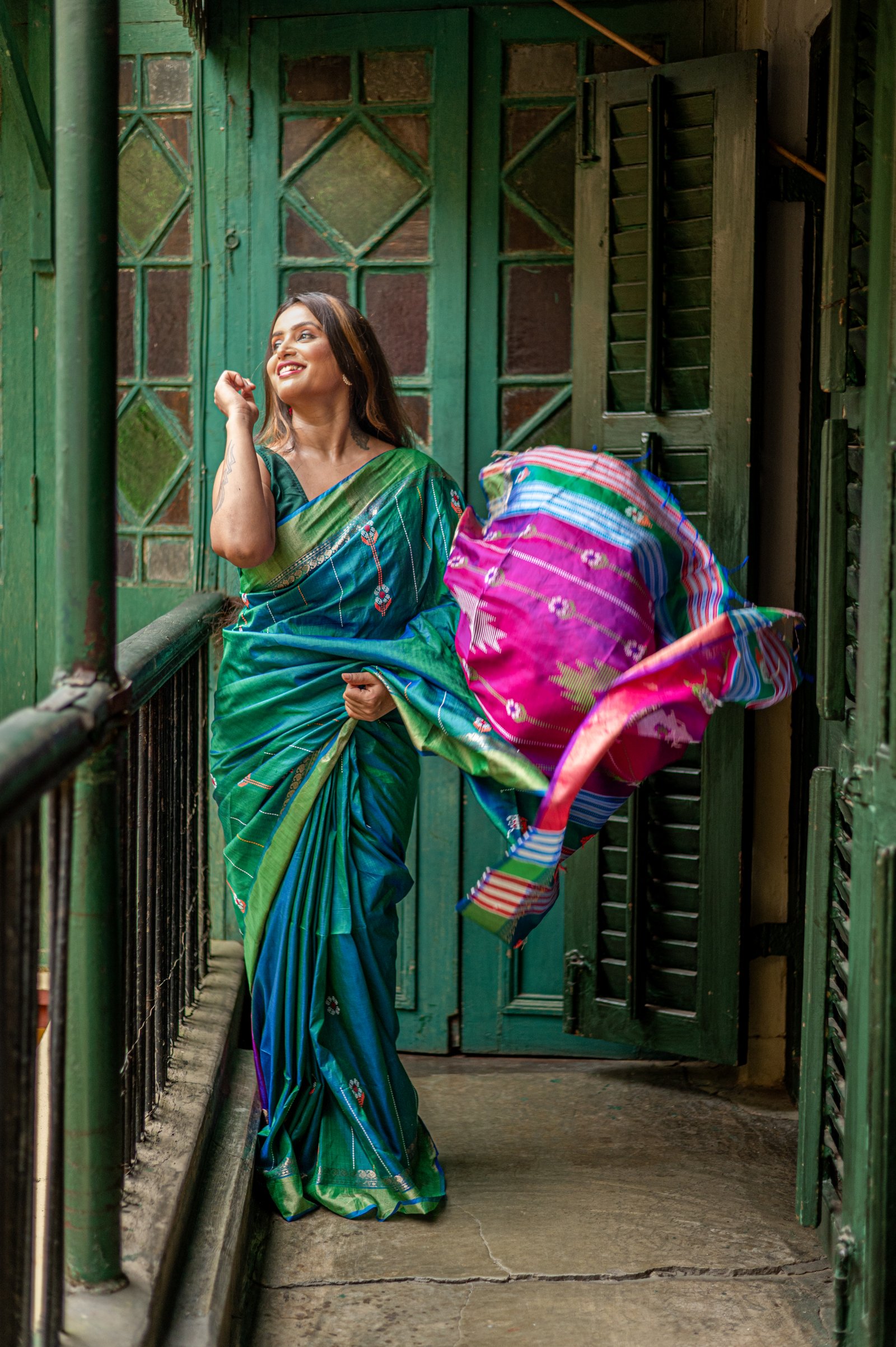 Premium Baluchari Katan Silk (Pure Handloom)